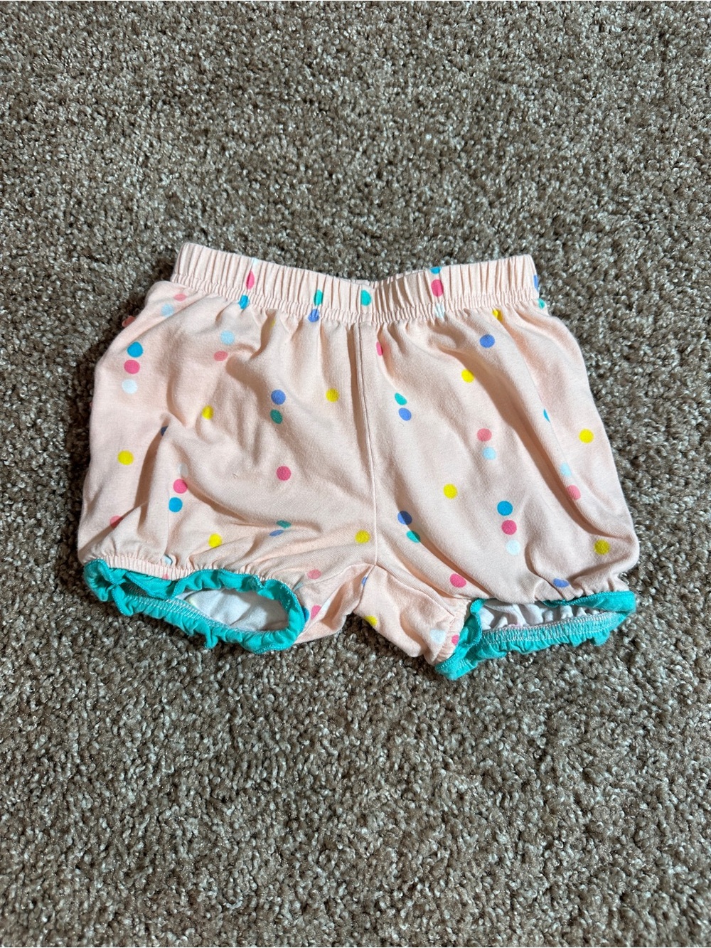 Matilda Jane Pink Polka Dot Ruffle Hem Shorts